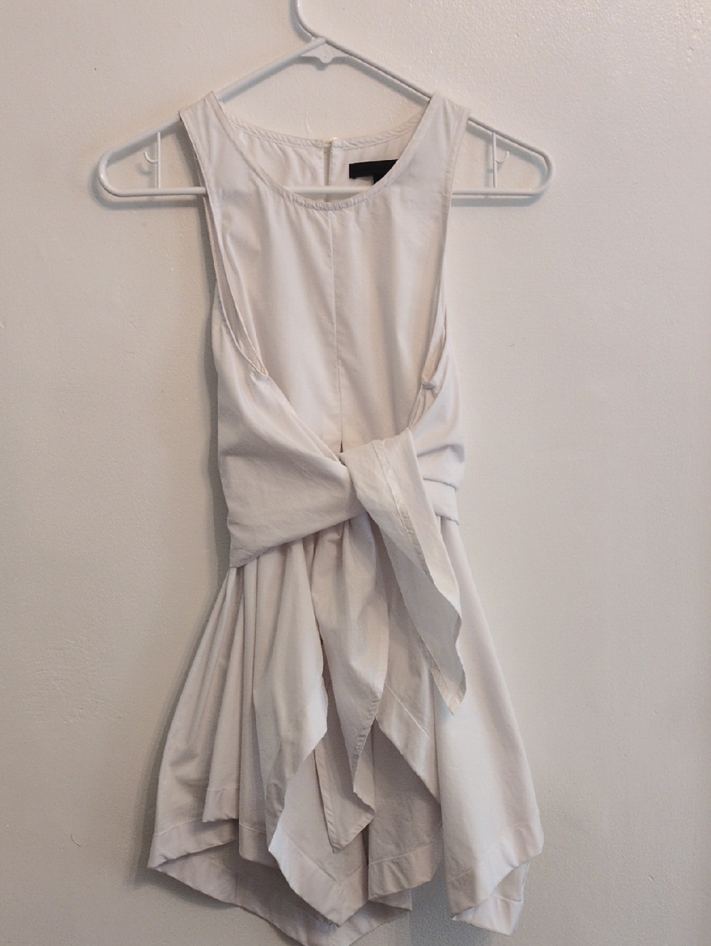 Alexander Wang White Wrap Blouse Sleeveless